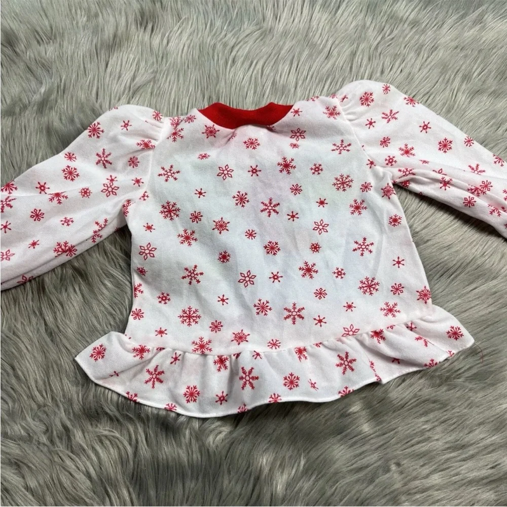 Vintage 1992 Barney Toddler Pajama Top Winter Christmas
